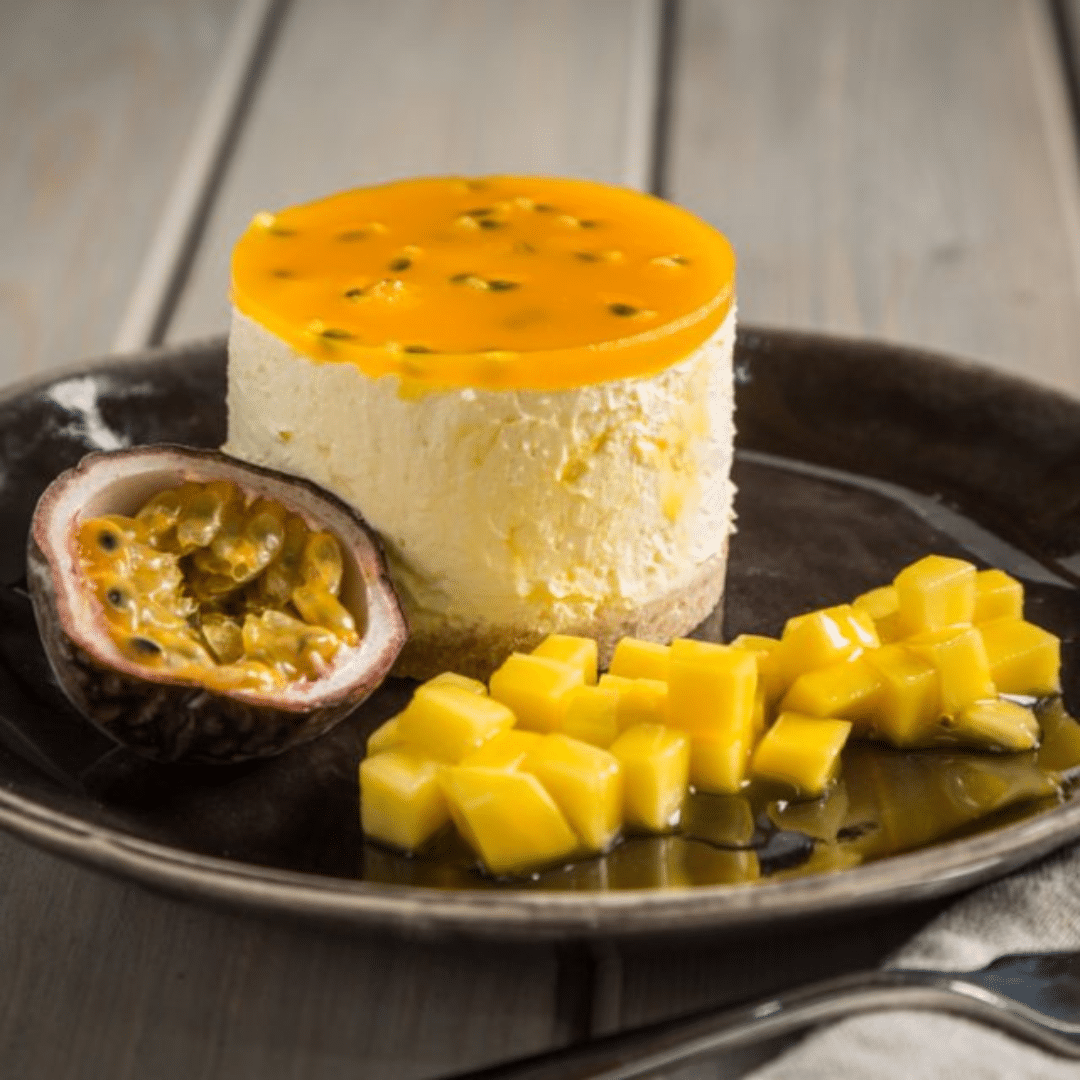 Mango and Passionfruit topping sauce from Macphie, 500g bottle